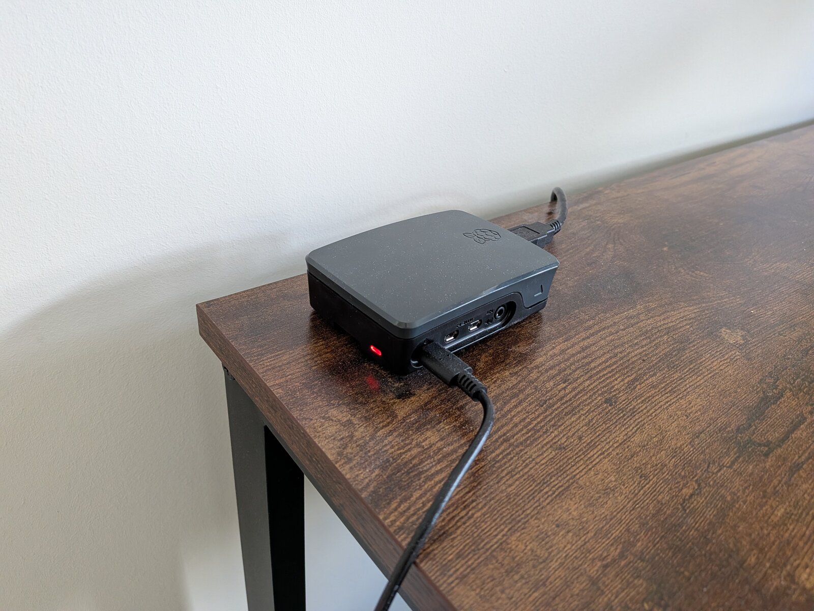 The Raspberry Pi 4 running BirdNET-Pi