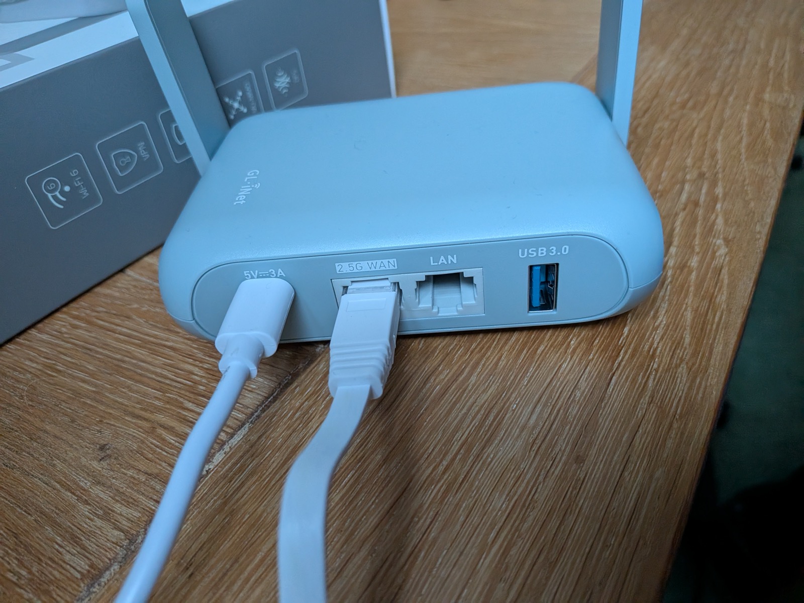 Beryl AX connected to PC via ethernet